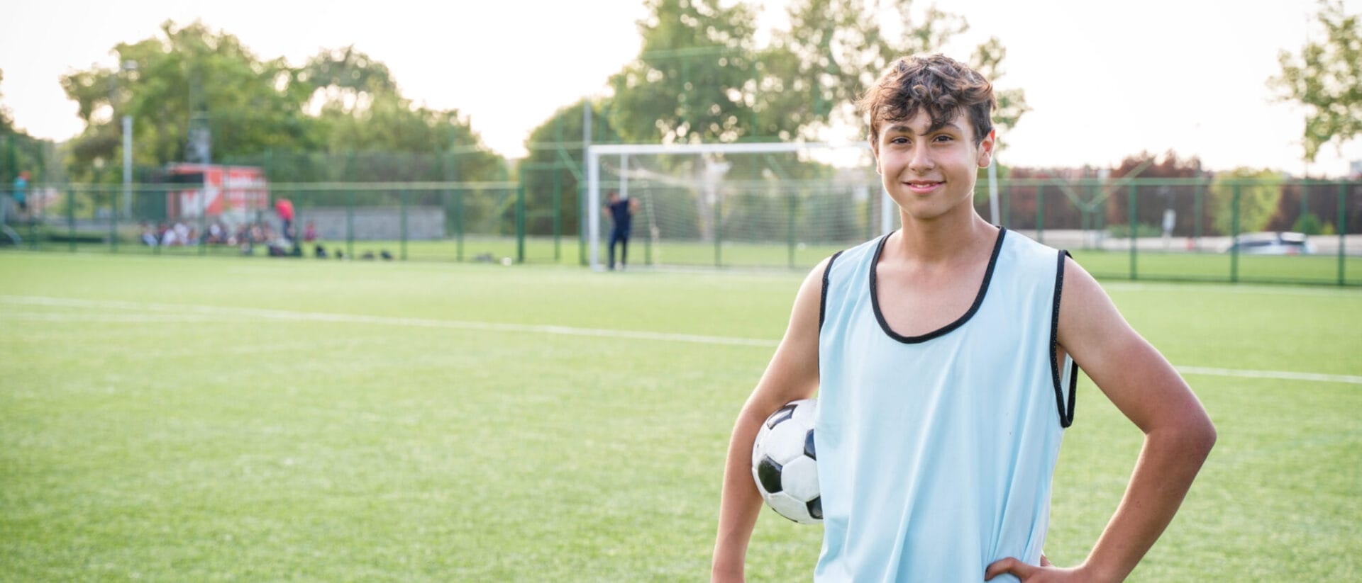 kid playing soccer