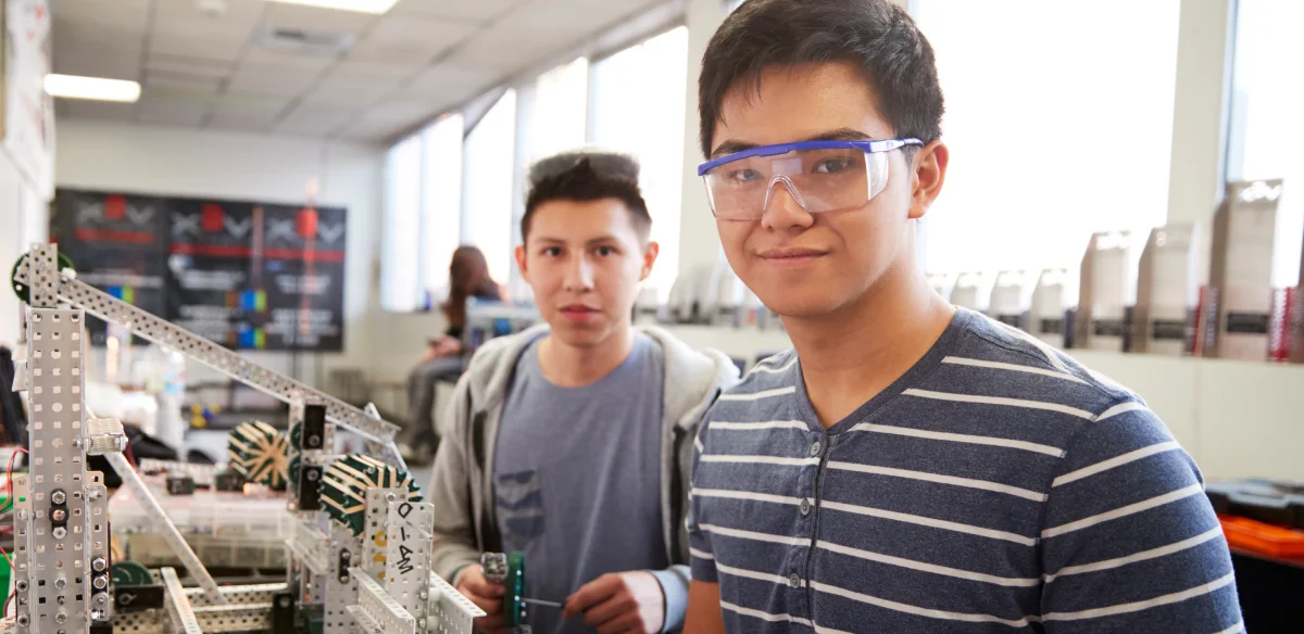 Student working together